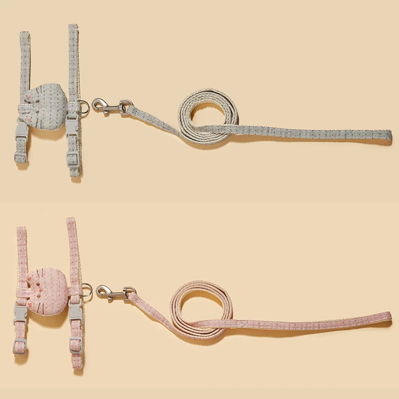 Cat Harness & Leash Set - Adjustable Vest for Walking Cats & Small Dogs - Deribla Store