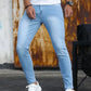 2025 Spring New Mens Slim Fit Classic Skinny Jeans Casual Street