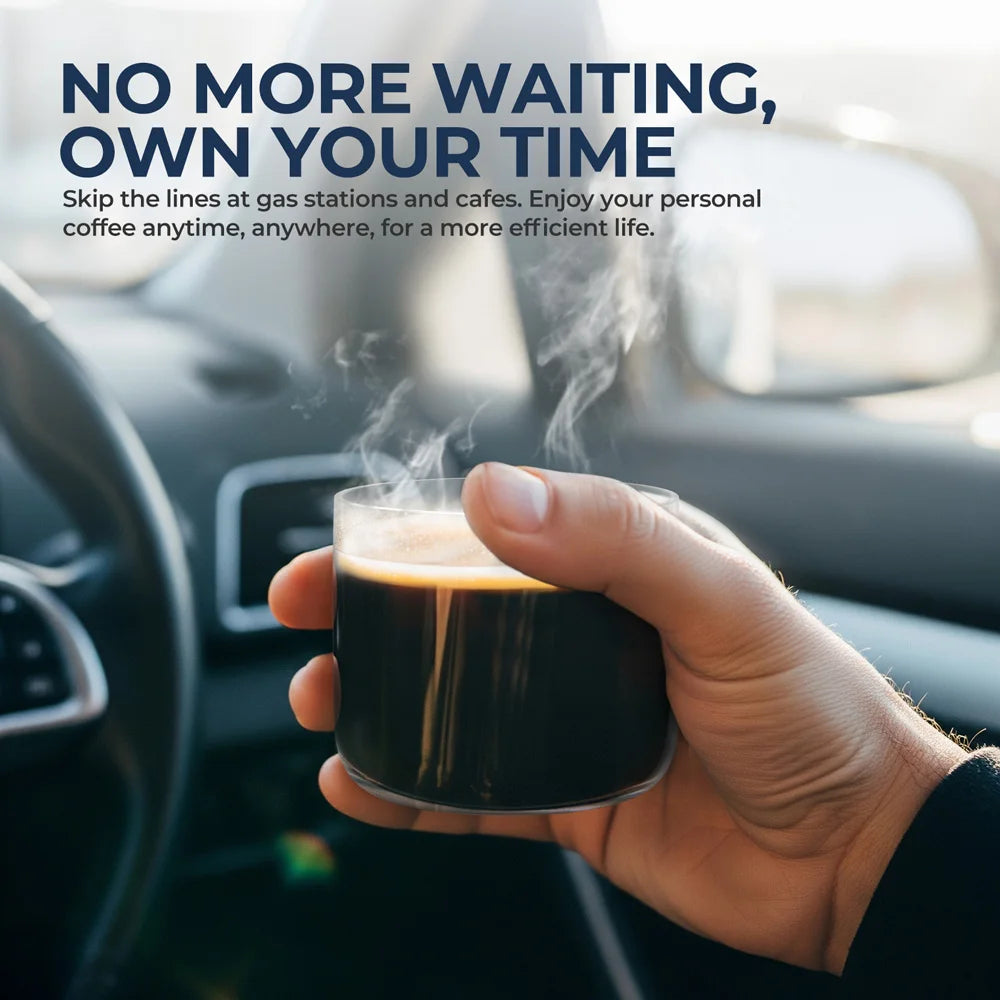 Portable Coffee Maker DC12V - Car Camping Travel Espresso - Deribla Store