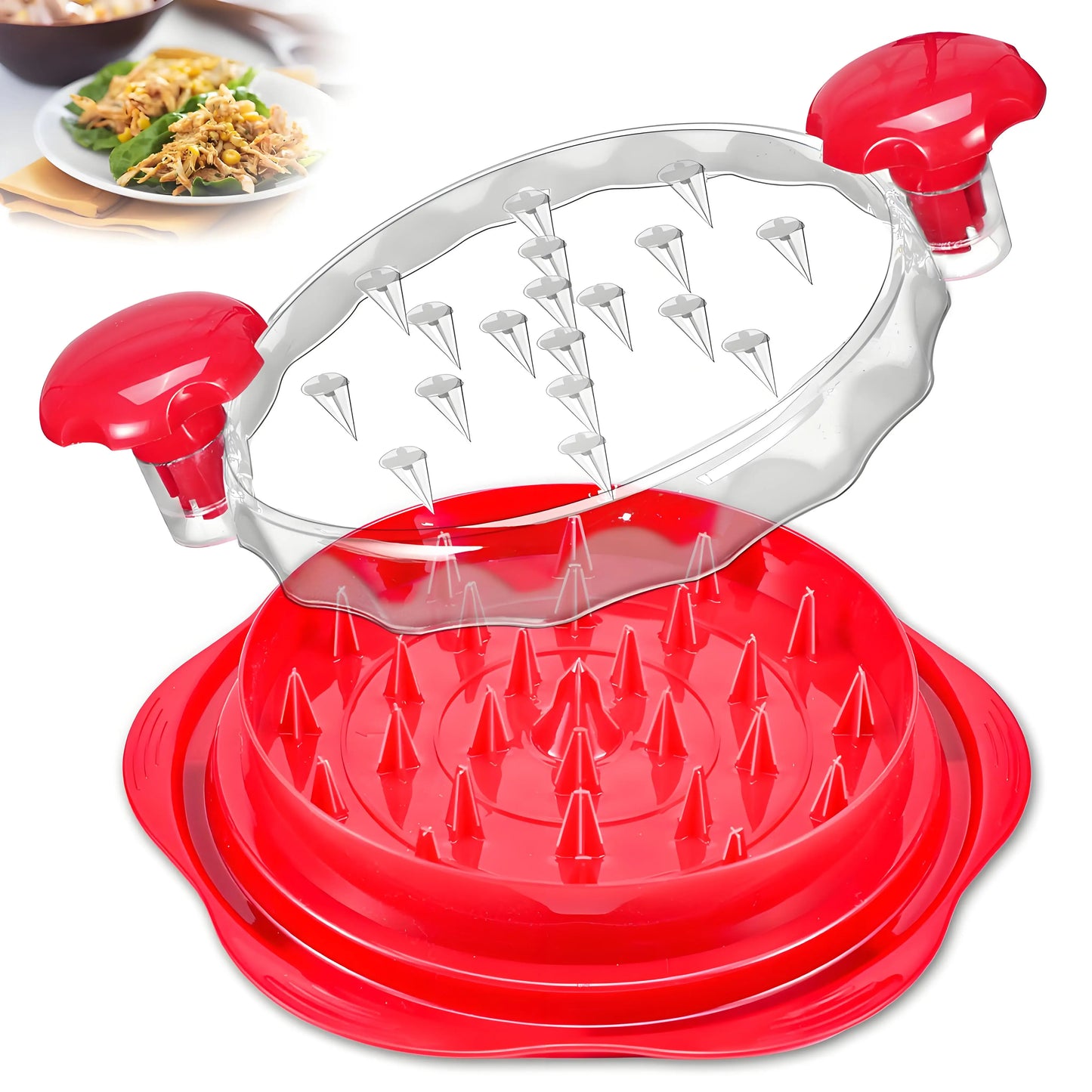 Chicken Shredder Tool Twist for Kitchen, Manual Chicken Breast