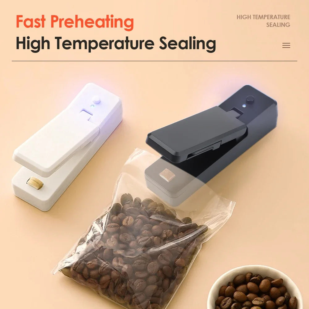 Mini Magnetic Sealer 2-in-1 Rechargeable - Bag Cutter Heat - Deribla Store