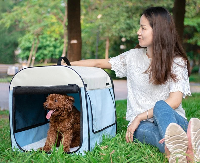 Winter Warm Pet Tent - Foldable Dog House & Cat Carrier Bed - Deribla Store