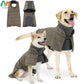 Plaid Dog Winter Coat - Fleece Lined Windbreaker Jacket for All Breeds - Deribla Store