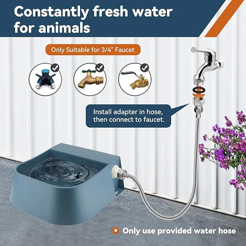 Automatic Dog Water Bowl 2L - Self-Filling Outdoor Dispenser - Deribla Store