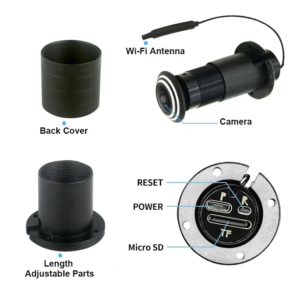 2MP Wifi Camera, Video Doorbell (newest model) + Two-way audio, HD video, motion, Home Security Cameras