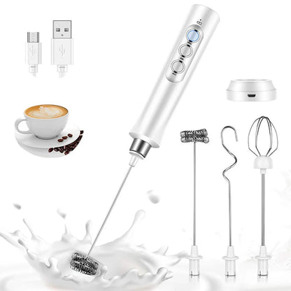 Electric Milk Frother Handheld Cordless - Coffee Foam Maker - Deribla Store
