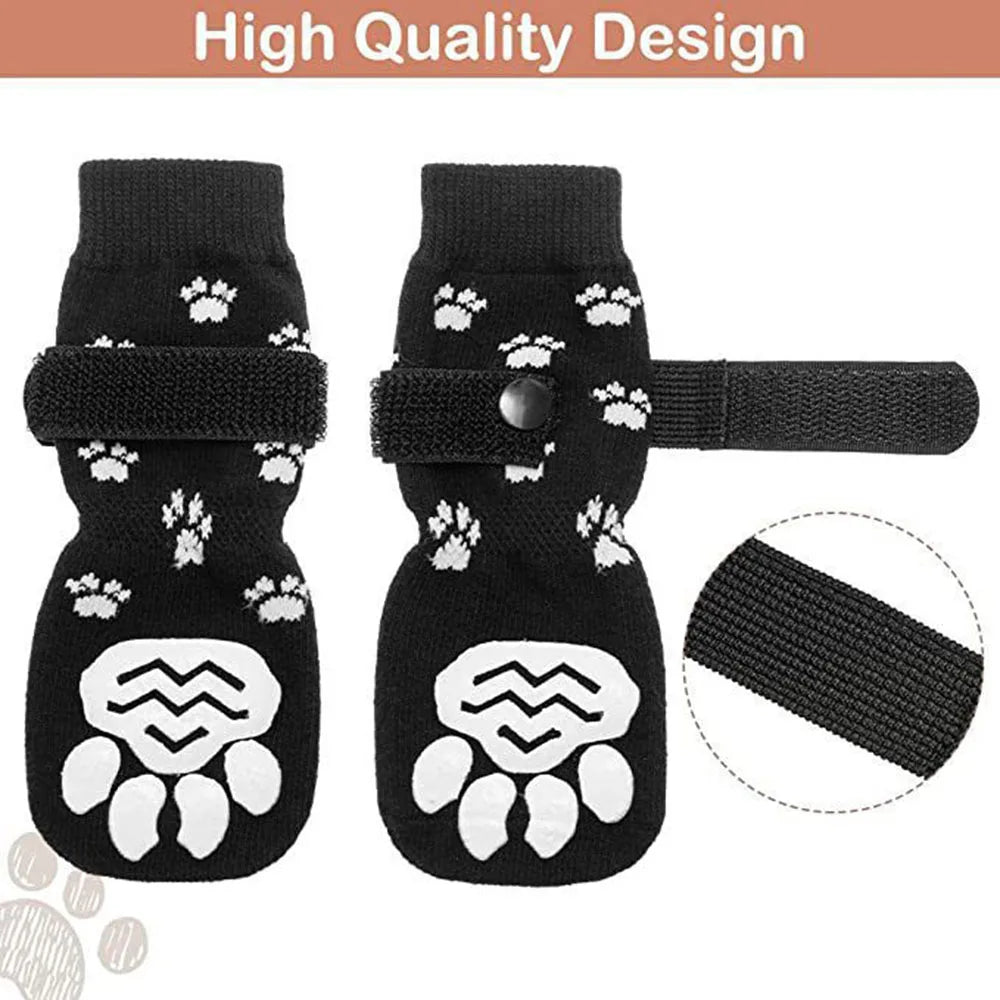 Dog Socks Anti-Slip - Soft Knitted Paw Protector for Indoor Wear - Deribla Store