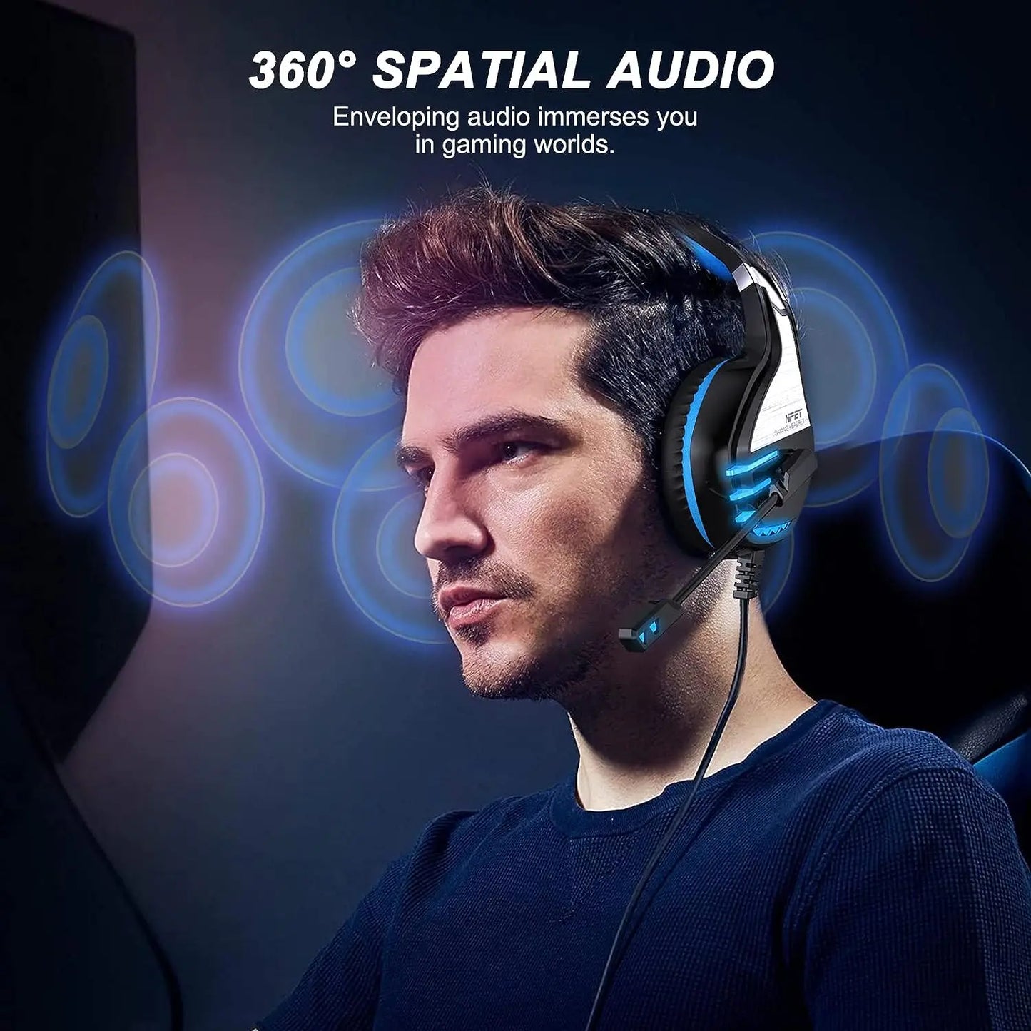 NPET HS10 3.5mm Wired Gaming Headphones With Microphone