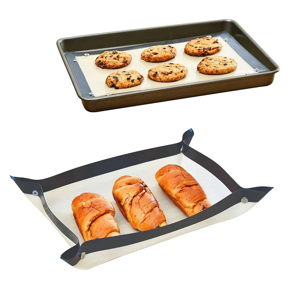 Portable Oven Baking Mat Button Silicone Baking Mat Heat-Resistant