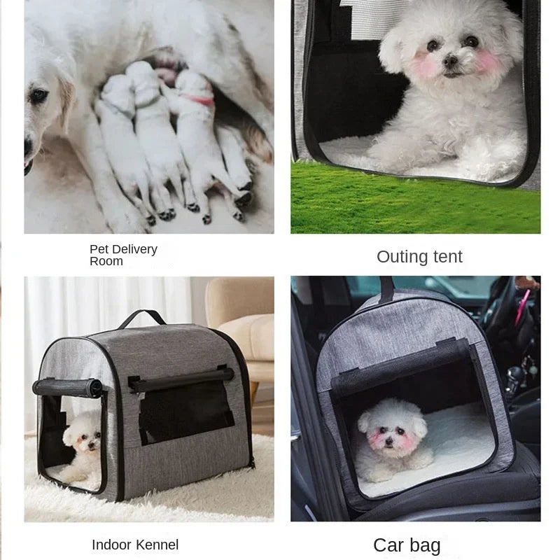 Winter Warm Pet Tent - Foldable Dog House & Cat Carrier Bed - Deribla Store