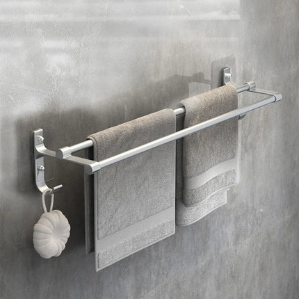 Bathroom Hand Towel Rack - No-Drill Wall Mount 2-Tier