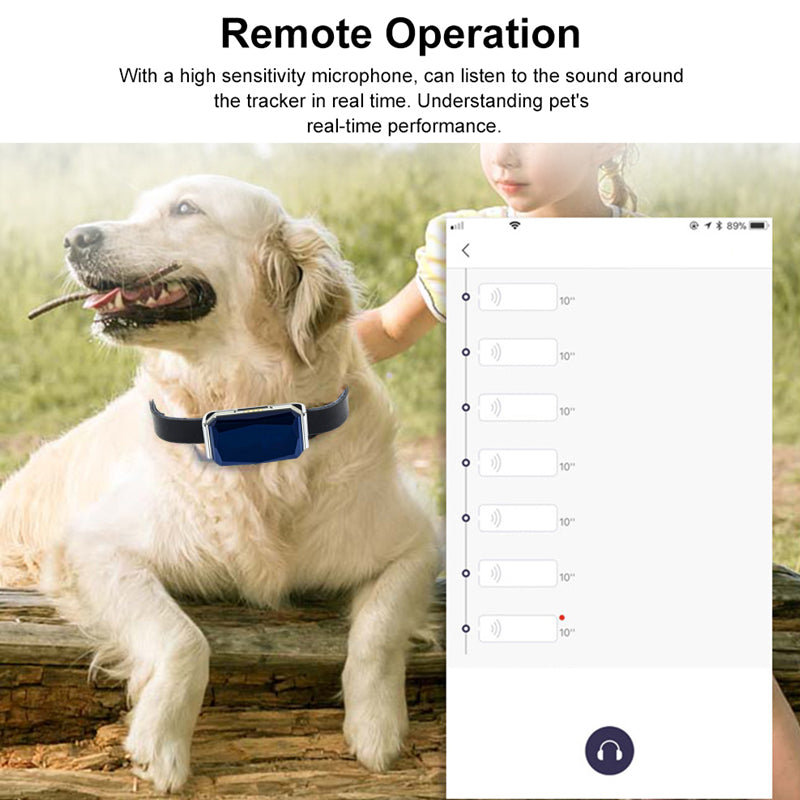 GPS Pet Collar Tracker - Waterproof Anti-Lost Locator with Long Standby & Footprint Tracking - Deribla Store