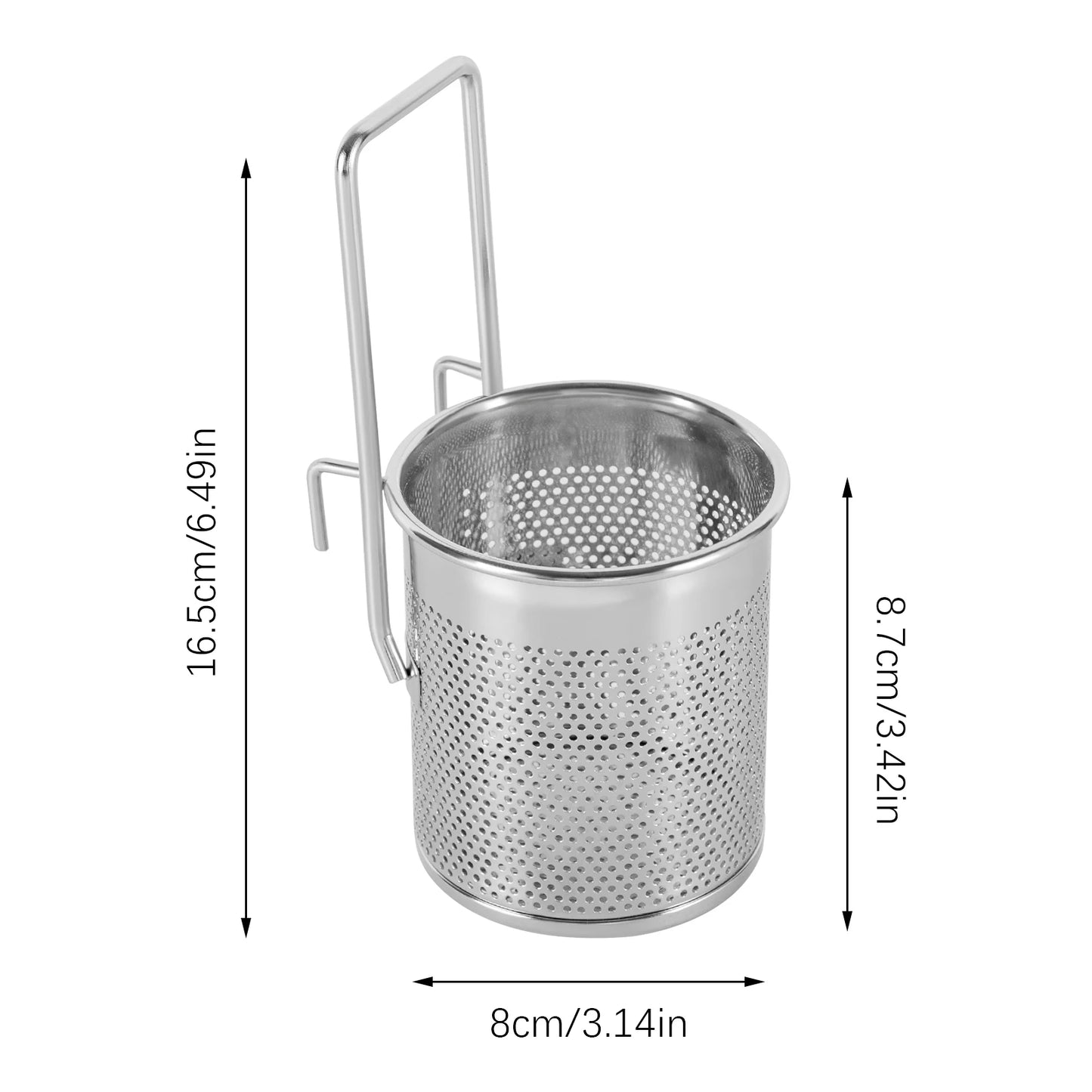 Stainless Steel Hot Pot Mesh Net Basket Hanging Noodle Strainer
