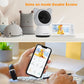 Baby Monitor 5 Inch LCD - Two Way Talk PTZ Camera