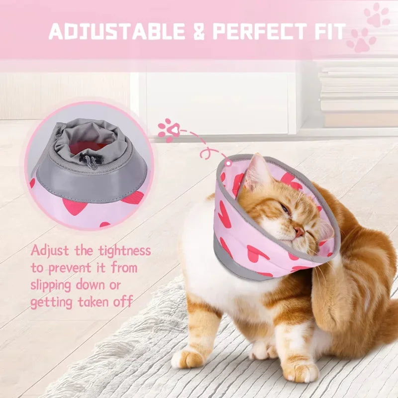 Pet Recovery Collar - Soft Elizabethan Cone for Cats & Dogs After Surgery - Deribla Store