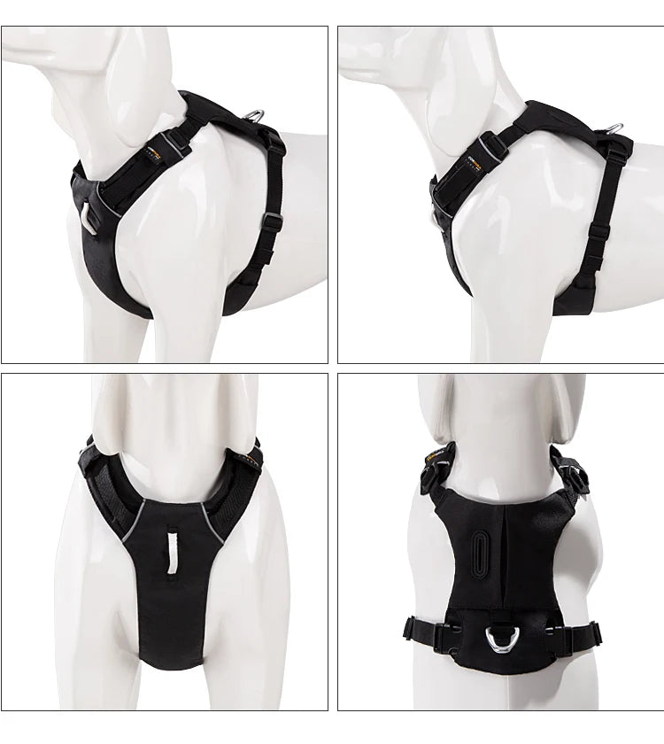 No-Pull Dog Harness - Reflective Nylon with Pocket & Adjustable Fit - Deribla Store