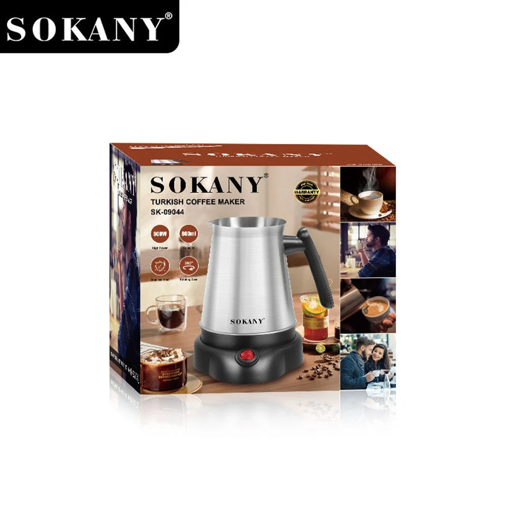 Turkish Coffee Maker 800ML Electric - 6 Cups Moka Pot 220V - Deribla Store