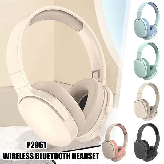 P2961 Wireless Bluetooth Headphones Over Ear HIFI Stereo Headsets