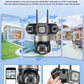 Security Camera 8K 15MP 3-Lens - WiFi PTZ Outdoor CCTV
