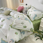 Queen Bedding Set - Soft Washed Cotton 4-Piece Set