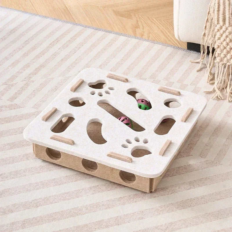 Interactive Cat Puzzle Toy - Mental Stimulation Maze Box for Indoor Cats - Deribla Store