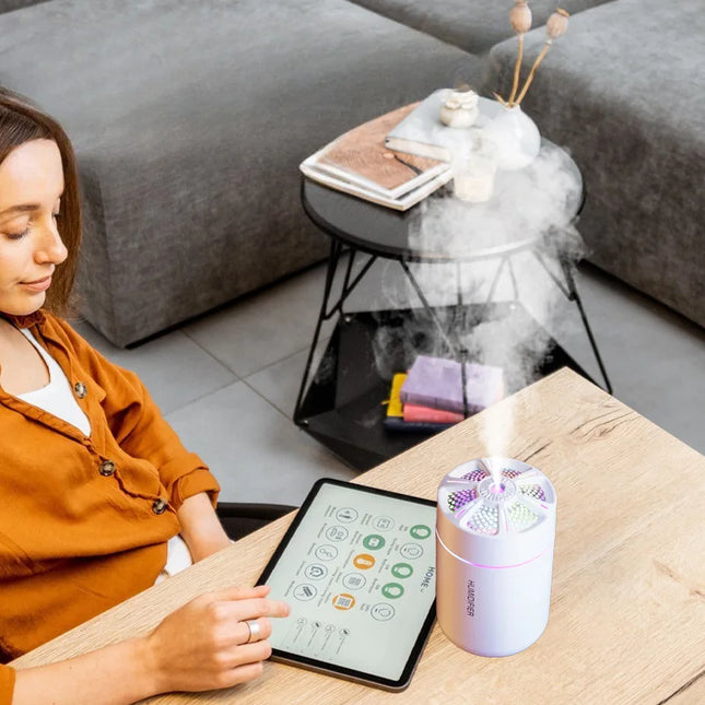 AirMist compact humidifier desk car cupholder use — Deribla Store