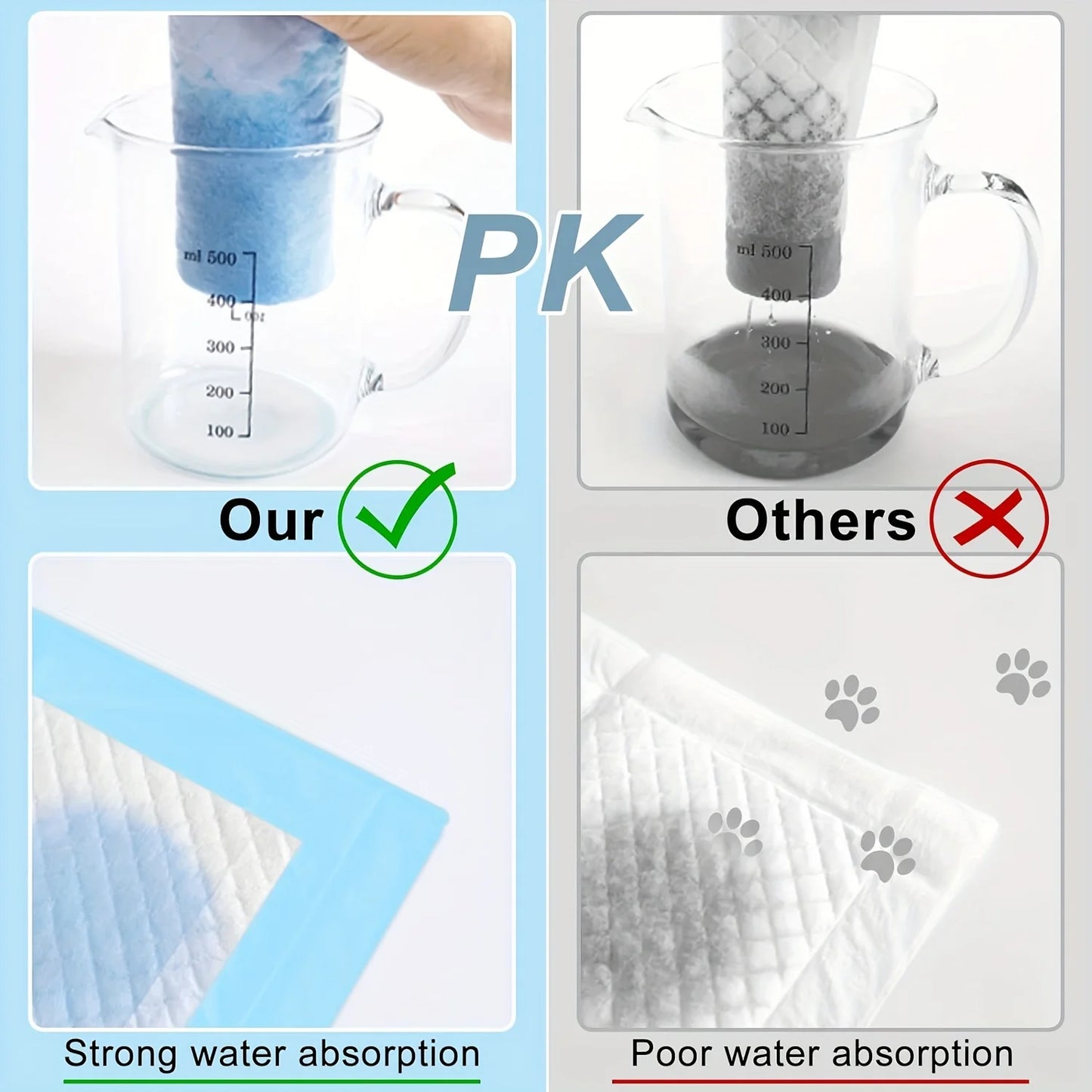 Pet Training Pads - Thickened Absorbent Dog Diapers 100/200 Pcs - Deribla Store