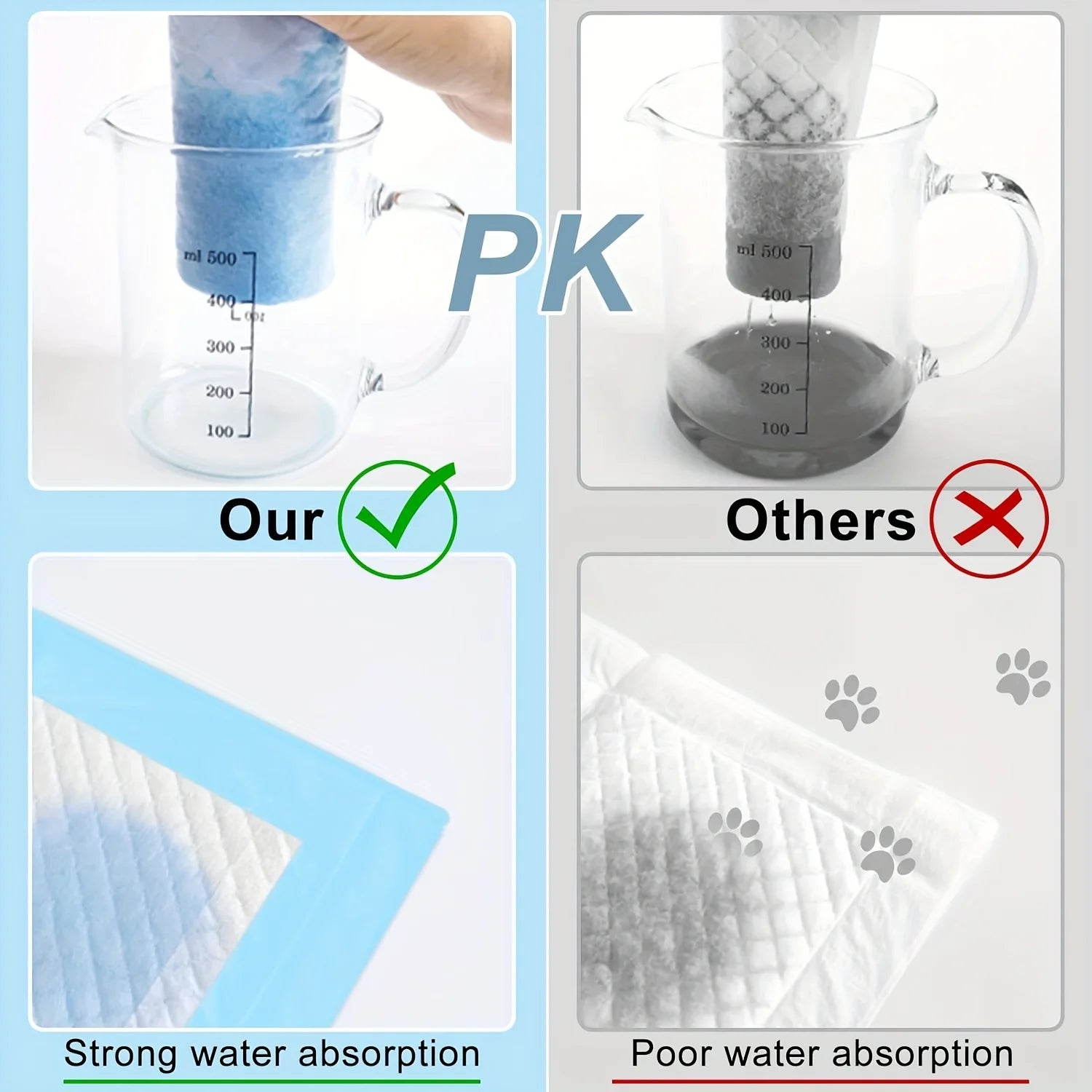 Pet Training Pads - Thickened Absorbent Dog Diapers 100/200 Pcs - Deribla Store