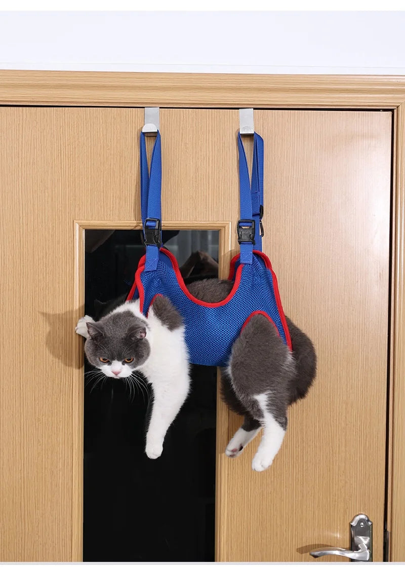 Pet Grooming Hammock - Helper Sling for Nail Trimming & Bathing Dogs & Cats - Deribla Store