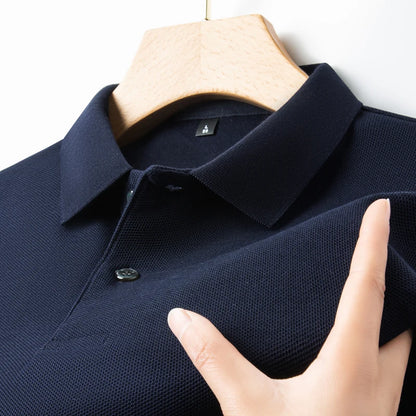 Men's 100% Cotton Polo Shirt Summer Fashion Casual Short