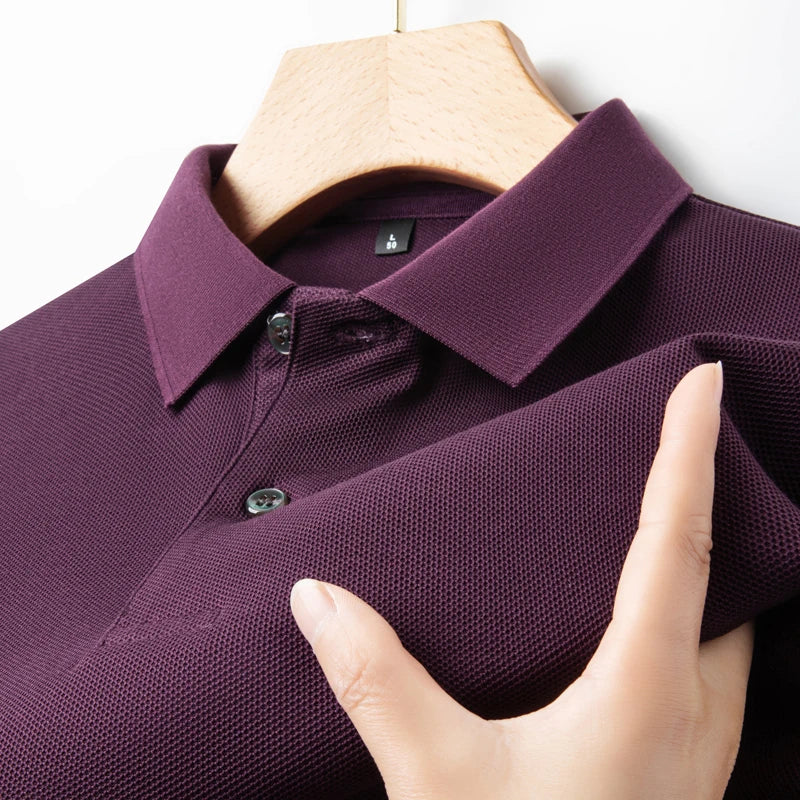 Men's 100% Cotton Polo Shirt Summer Fashion Casual Short