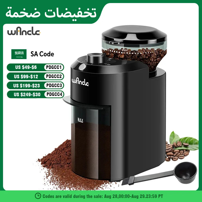 Burr Coffee Grinder Electric - 28 Settings Espresso French Press - Deribla Store