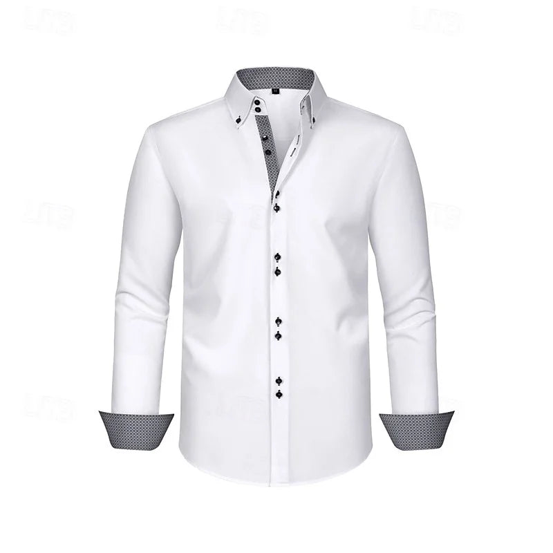 Men's formal shirt button down shirt wrinkle-resistant wedding