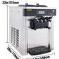 Commercial Soft Serve Ice Cream Machine - 3-Flavor 2200W with LED Display & Auto Clean (20-28L/H) - Deribla Store