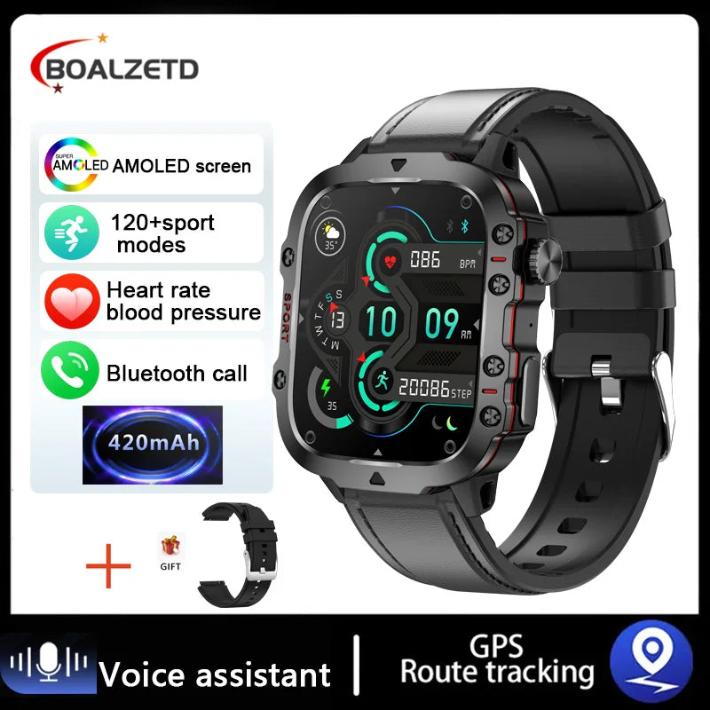 2025 New For Men Military Smart Watch Men IP68 5ATM Outdoor