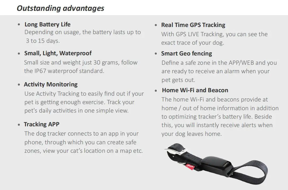 GPS Dog Fence & Tracking System - Wireless Geofencing with Route Recording for Dogs & Cats - Deribla Store