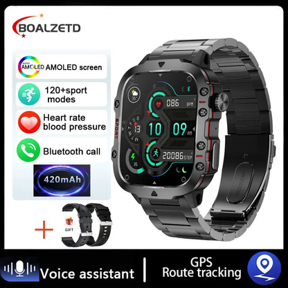 2025 New For Men Military Smart Watch Men IP68 5ATM Outdoor