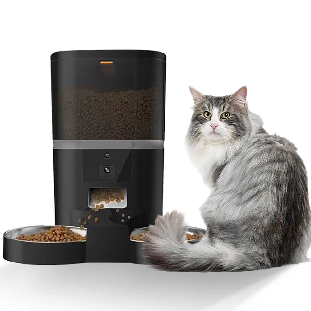 Automatic Pet Feeder 4L Cat Dog Camera