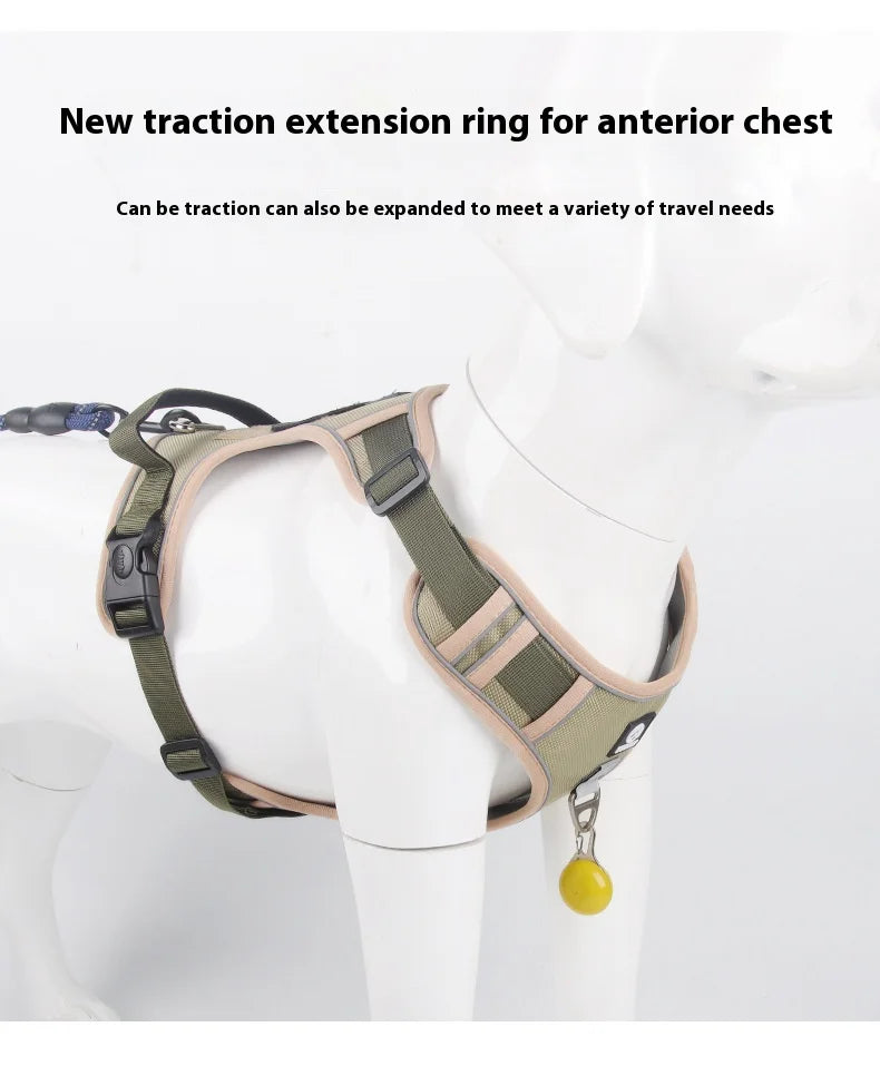 Anti-Pull Reflective Dog Harness - Multi-Point Adjustable No-Pull Vest - Deribla Store