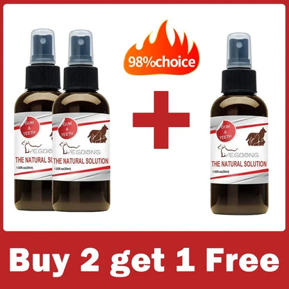 Pet Dental Spray 30ml - Tooth Cleaning & Bad Breath Freshener for Dogs & Cats - Deribla Store