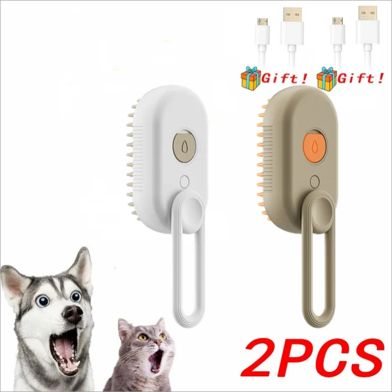 3-in-1 Pet Spray Massage Brush - Steam Grooming Comb for Cats & Dogs - Deribla Store