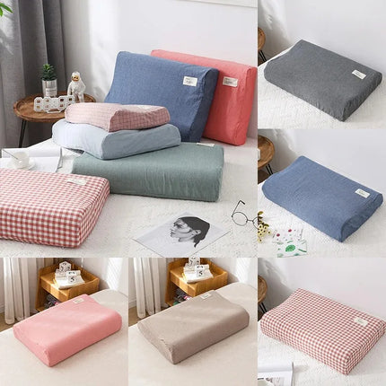 Cotton Latex Pillowcase - Washable Memory Foam Cover