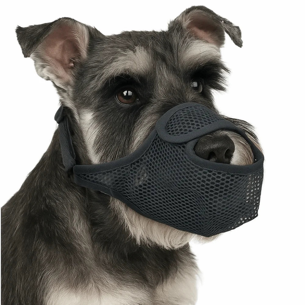 Breathable Mesh Dog Muzzle - Adjustable Anti-Bite Mouth Cover for Small to Large Dogs - Deribla Store
