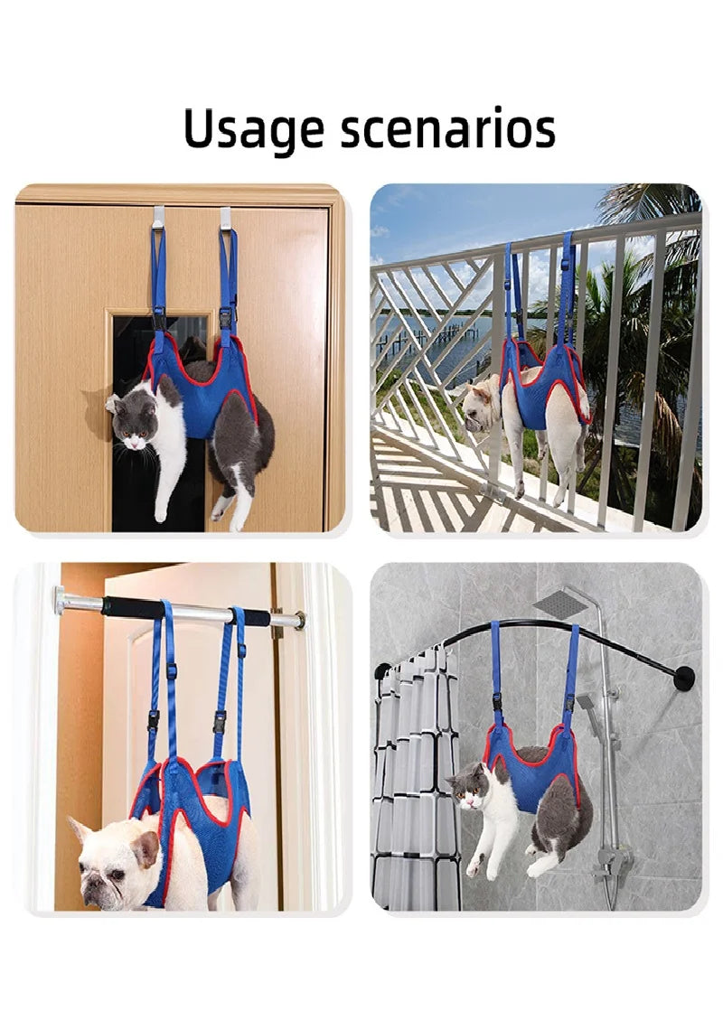 Pet Grooming Hammock - Helper Sling for Nail Trimming & Bathing Dogs & Cats - Deribla Store