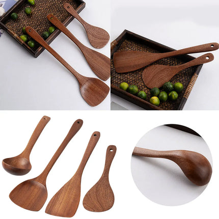 Wooden Cooking Utensils Set