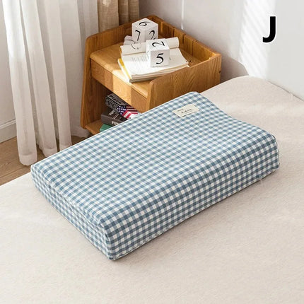 Cotton Latex Pillowcase - Washable Memory Foam Cover