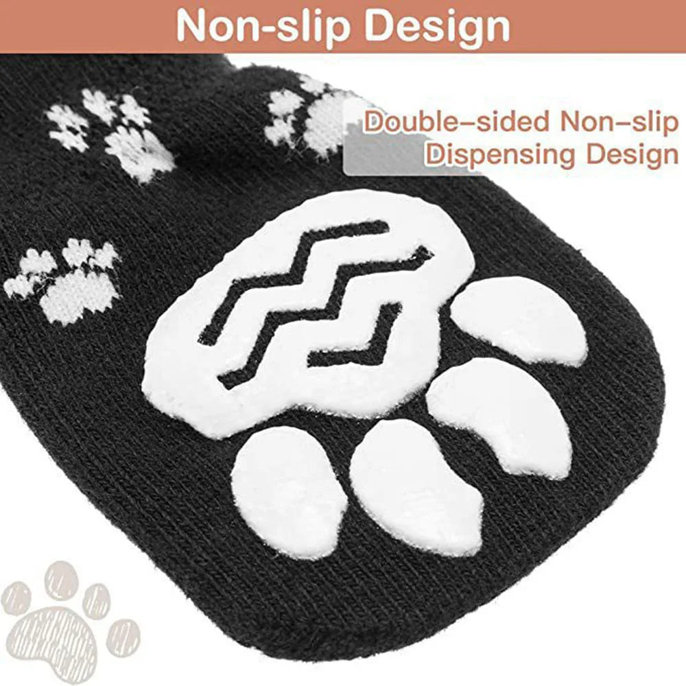 Dog Socks Anti-Slip - Soft Knitted Paw Protector for Indoor Wear - Deribla Store