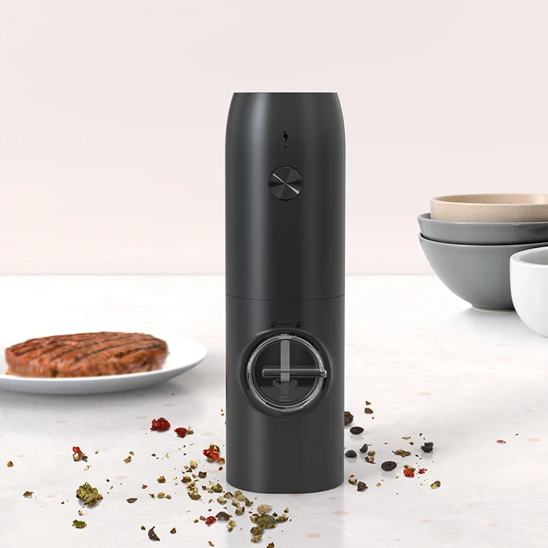 Electric Salt Pepper Grinder LED - Gravity Sensing Automatic - Deribla Store