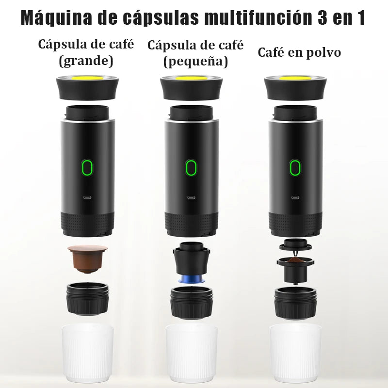 Portable Electric Capsule Coffee Maker - Wireless 3-in-1 Espresso - Deribla Store