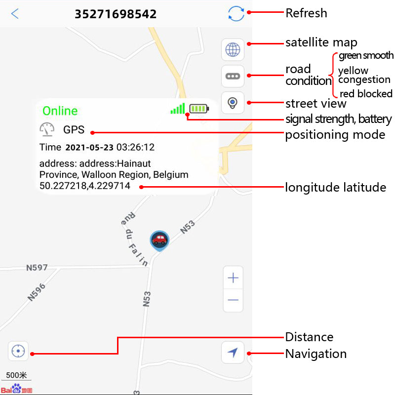 GPS Pet Collar Tracker - Waterproof Anti-Lost Locator with Long Standby & Footprint Tracking - Deribla Store